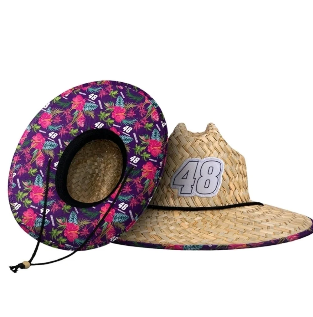 Nascar Tropical Straw Hat - Foco - Alex Bowman - 48